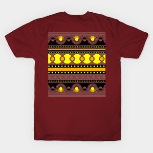 Geometrical ornament in rows T-Shirt